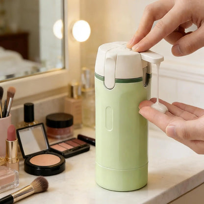 4-in-1 Compact Travel Dispenser Bottle