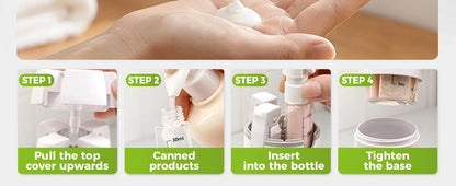 4-in-1 Compact Travel Dispenser Bottle