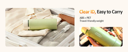 4-in-1 Compact Travel Dispenser Bottle