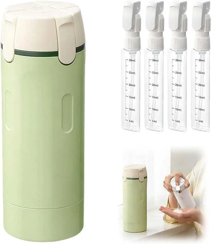 4-in-1 Compact Travel Dispenser Bottle